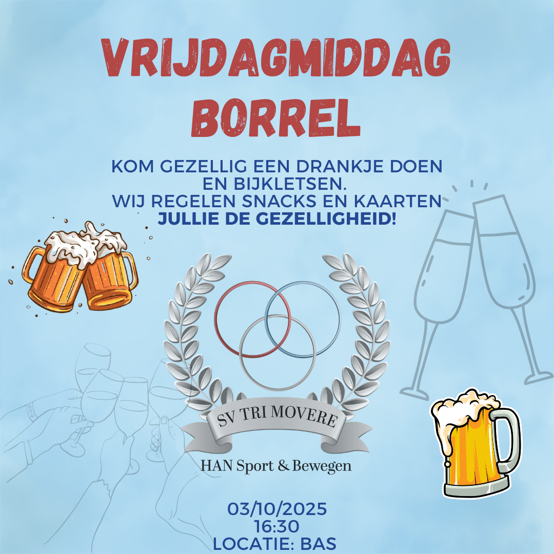 Vrijdagmiddag borrel
